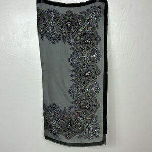 Vintage Paisley Print Made in Japan Lightweight Scarf